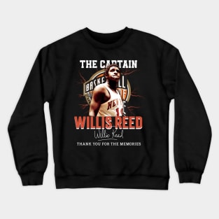 Willis Reed The Captain Basketball Legend Signature Vintage Retro 80s 90s Bootleg Rap Style Crewneck Sweatshirt